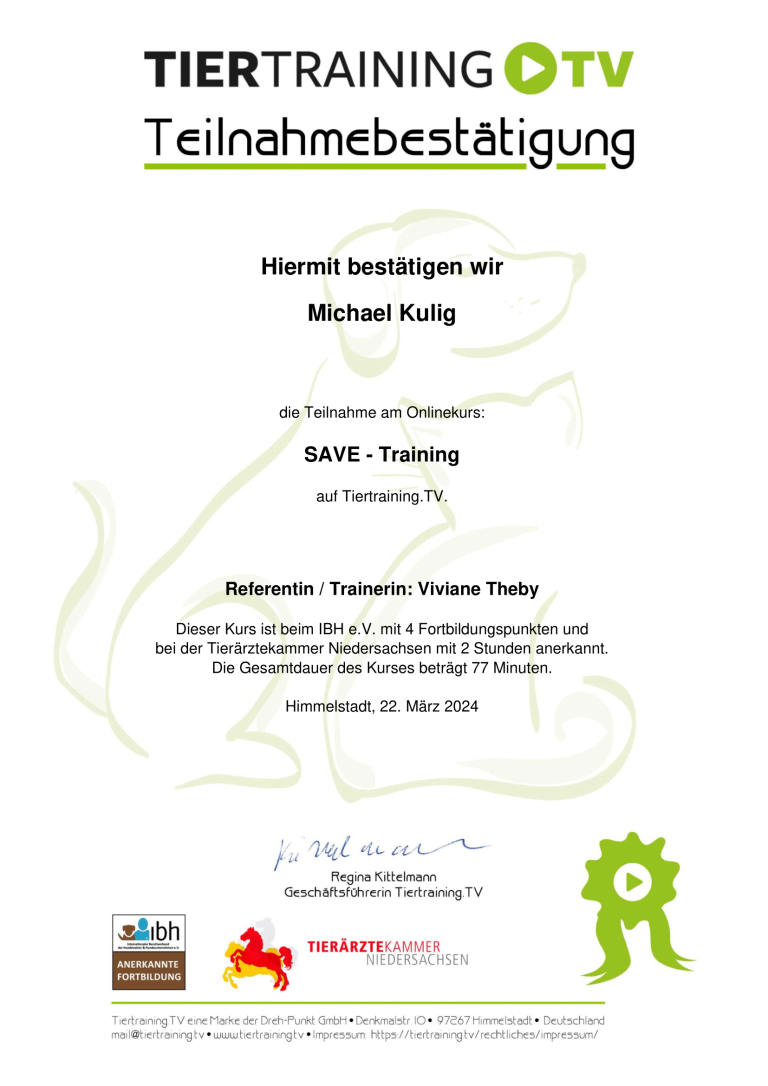 Save Training Hundetraining FitHund Hundeschule Dortmund